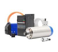 Mandrino raffreddato ad acqua ER16 D80, 4 pezzi, cuscinetti, velocità 0-24000 giri/min, 1,5 kw, supporto 80 mm e pompa acqua 75 w(380 V)