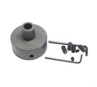 Mandrino rotondo in metallo robusto per mini tornio che supporta la lavorazione del legno e lavori di fissaggio di strisce di legno lunghe (10 mm)