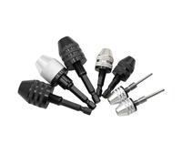 Mandrino senza chiave 0.3mm-6.5mm Mini Keyless Chuck Punte da trapano elettrico Pinza Convertitore Estensione Cacciavite Mandrini Adattatore Apparecchio 1/4 "Codolo esagonale(0.3-3.4mm 3mm)