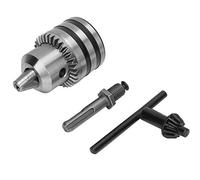 Mandrino Trapano a Chiave 3.0-16mm 1/2-20UNF con Adattatore Gambo Tondo per Trapani Colonnari Precisione