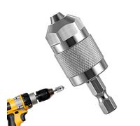 Mandrino Trapano Elettrico | Convertitore Da 6.35 mm | Mandrino a 3 Ganasce con Attacco Rapido a Cava Esagonale | Per Lavorazione del Legno e dei Metalli Avvitatore Senza Fili Utensile Elettrico