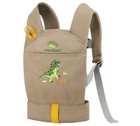 manduca Doll Carrier - Marsupio Bambole - Adatto per Bambini a partire dai 18 mesi - Portabambole in cotone biologico per bambole e giocattoli di peluche, Dinosauro