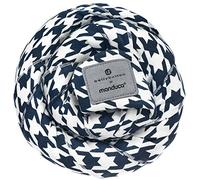 manduca Sling - Fasciatoio Neonato - Marsupio Elastico e per neonati dalla nascita fino a 15 kg - Puro cotone biologico - Certificato GOTS, Pepita Navy