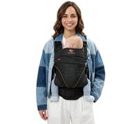 Manduca Xt Marsupio Bambino, Uno per Tutti, Marsupio Ergonomico e Flessibile Con Seduta Regolabile per Neonati e Bambini Fino a 20kg, XT Cotton Edition, Cotone Biologico Denim Nero + Caramello