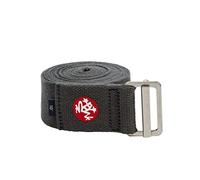 Manduka Align - Cinghia da yoga, in cotone leggero, sicura, antiscivolo, larghezza 4,5 cm, lunghezza 305 cm, colore grigio
