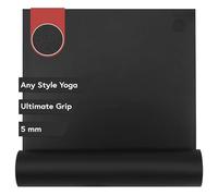 Manduka GRP Adapt Hot Yoga Mat - Tappetino da yoga per donne e uomini, resistente, antiscivolo, resistente al sudore, 5 mm di spessore, 180 cm, nero corvino