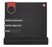 Manduka Tappetino da Yoga Professionale, Spessore 6 mm, Presa ad Alte Prestazioni, Supporto e stabilità per Yoga, Pilates, Palestra, Fitness, Extra Lungo, 213 cm, Colore Nero