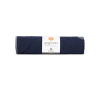 Manduka Yogitoes - Asciugamano da yoga per tappetino, antiscivolo e ad asciugatura rapida, per hot yoga, con fondo in gomma, sottile e leggero, 180 cm, colore: mezzanotte
