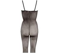Body Sexy Aperto all'Inguine con Decorazioni Laterali - Nero - L/XL