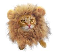 Mane de LeoneDog | Parrucca Leone | Vestiti lavabili e comodi per gatti con una fantasia di capelli di leone per l'attività di Natale di Pasqua della pausa di Natale e la liscia