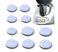 MaNeaz 10 Pezzi Cursori Per Mobili Scivoli Per Mobili Tavola Scorrevole Pattini Autoadesivi Invisibili Proteggi-Pavimento Per Tm6 / Tm5 Friggitrice Ad Aria Macchina Da Caffè (20Mm*5+25Mm*5)