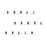 MaNeaz 2m Catena di luci a forma di gnomo in miniatura Accessori per la casa delle bambole per decorazioni natalizie