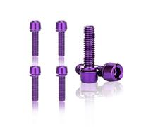 MaNeaz 6 Pezzi M5*18Mm Viola Bici Stelo Bulloni Viti Per Attacco Manubrio Bicicletta Viti Per Attacco Manubrio Della Bicicletta Viti Manubrio Stelo Per Stelo Bici Con Rondella
