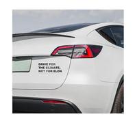 MaNeaz Adesivi UV Adesivi divertenti per auto | "DRIVE FOR THE CLIMATE,NOT FOR ELON" | Impermeabile e antigraffio Adatto a tutte le auto ca. 11 x 4,3 cm(nero)