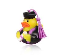 MaNeaz Anatra divertente paperelle di gomma rubber duck Paperelle di Gomma Paperella da bagno con tocco da laureato e rotolo di pergamena Regali di laurea(C)