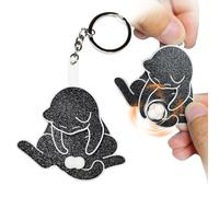 MaNeaz Creativo e carino Giocare con le uova gatto Portachiavi decorazione per borse portachiavi accessori