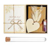 MaNeaz Regali in denaro per le nozze Regalo degli sposi per il matrimonio Inclusi fiori perenni, scatole, provette, biglietti d'auguri, portachiavi