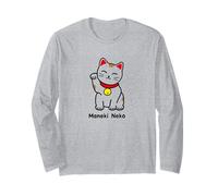 Maneki Neko - Elegante Souvenir con Gatto Fortunato e Simpatico Gatto Portafortuna Maglia a Manica