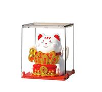 Maneki Neko Solar Car - Statua solare a forma di gatto portafortuna portafortuna cinese | ornamento festivo a forma di gatto benvenuto, decorazione a forma di gatto prospero, prosperità per casa
