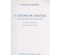 Manen C. - Lecciones de solfeo Clavette sole e fa (21) -