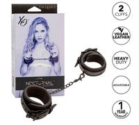 Manette BDSM in Pelle Calexotics Nocturnal - Regolabili, Nere
