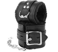 Manette bdsm in pelliccia nera premium