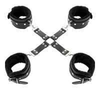 DARKNESS™ - MANETTE IN PELLE PER PIEDI E MANI NERE