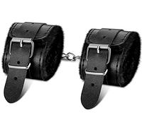 Manette da polso punk soffici in pelle PU, bracciale, manette da gamba morbide e soffice, elastici per cosplay regolabili per yoga a casa, sala spo