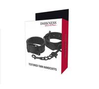 Manette Darkness donna regolabili nero bondage fetish BDSM pelle PU