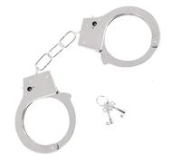 Manette della Polizia Giocattolo Adatte a Bambini, con 2 Chiavi, in Metallo per Feste di Ruolo Giochi per Sicurezza Regalo Cosplay