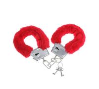 Manette Diablo picante in pelliccia Rossa