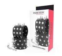 Manette e polsiere Darkness black con punte in metallo