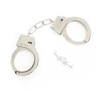 Manette in metallo con chiavi, accessorio per travestimento realistico per adulti, polizia, prigionieri, poliziotti, ladri, Halloween e feste