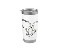 Manette Manette Manacle Grillo Bicchiere termico in acciaio inox doppia parete