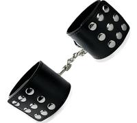 Manette per donne, gioco BDSM, 2x24cm, rigide, cinghie bondage, letto erotico, giocattoli sessuali per donne, estremamente rigidi per coppie, sex toy, manette nere in pelle SM FOPS B02-1