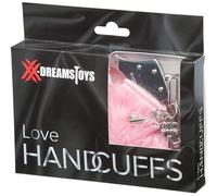 Manette polsi Acciaio pelliccia rosa NMC (Bondage/SM Manette e corde)