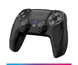 Manette sans fil Oniverse Revolt pour PS4 PC et Mobile Bluetooth Guêpe Noir