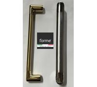 MANETTONE MANIGLIONE PORTONE DENISE 240 mm CROMO SATINATO CROMATO