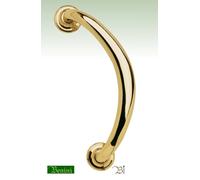 MANETTONE MANIGLIONE PORTONE SIENA 250 mm OTTONE LUCIDO PVD OTTONATO