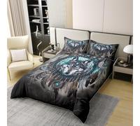 Manfei Set di biancheria da letto per bambini con copripiumino e motivo acchiappasogni, 100% cotone, stile indiano tribale Vedio, stile bohémien, esotico sud-ovest americano, decorazione per la camera