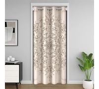 Manfei Tenda oscurante con stampa floreale vintage, per camera da letto, ingresso, soggiorno, stile bohémien, decorazione per la camera da letto, 106,7 x 203,2 cm, 1 pannello