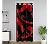 Manfei Tenda oscurante per porta in stile astratto, moderna, semplice, per camera da letto, ingresso, soggiorno, motivo geometrico estetico, decorazione per la camera dei bambini, ragazzi e ragazze