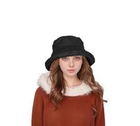 Manfnee Leopard Secchio Cappello in pelle PU Secchio Cappelli Cappello da sole reversibile Packable Fishing Cap per donne uomini, C2., 55/58 cm