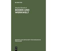 Manfred Bambeck Boden und Werkwelt (Copertina rigida)