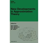 Manfred Mueller etc. Martin Buhmann Detl New Developments in (Copertina rigida)