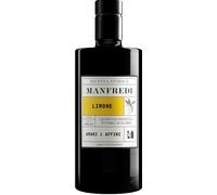 Manfredi, Liquore al Limone, 500 ml, Liquore Calabrese con Limoni IGP di Rocca Imperiale Lavorati Freschi con Filtraggio Naturale, Aroma Intenso di Agrumi e Note Citriche, Idea Regalo, 26% Vol.