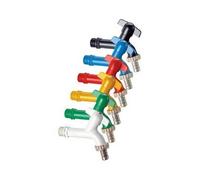 Manfredi Rubinetto portagomma Eurogarden 1/2” con maniglia a farfalla