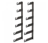 Manfrotto 045-6 Serie Expan Set Accessorio per Fondali, Ganci per Guide 046, Peso 4.4 kg, in Alluminio, Nero, 6 Pezzi