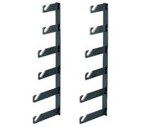 Manfrotto 045-6 Serie Expan Set Accessorio per Fondali, Ganci per Guide 046, Peso 4.4 kg, in Alluminio, Nero, 6 Pezzi