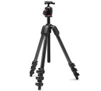 Manfrotto 055XPRO AS, Treppiede Fotocamera 4 Sezioni, Fibra di Carbonio, Kit-Foto Testa a Sfera XPRO, Colonna 90 gradi, Carico max 15kg, Piastra Arca-Swiss, per DSLR/Mirrorless, Cavalletto Fotografico